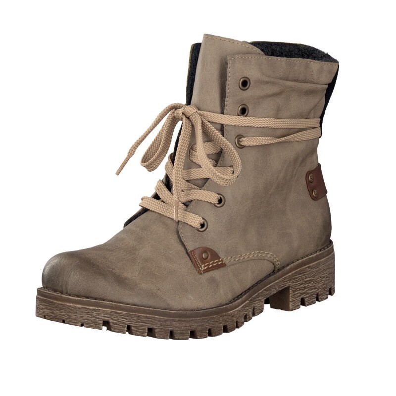 Botas Rieker 78530-64 Para Mulher - Bege